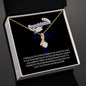 To My Daughter- Congratulations U Meant the World to me-Alluring Beauty Necklace