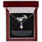 To My Daughter- Congratulations U Meant the World to me-Alluring Beauty Necklace
