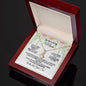 To My Loving Mom-I Will Always Be- Alluring Beauty Necklace ๐