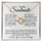 To My Soulmate- Love Knot Necklace.