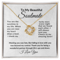 TO MY BEAUTIFUL SOULMATE-Fate Unbreakable Bond- LOVEKNOT NECKLACE