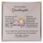 To My Lovely Granddaughter-Dance- Love Knot Necklace