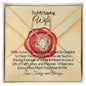 To My Loving Wife-U Are My Joy & My World- Love Knot Necklace