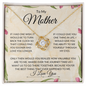 To My Mother - Love Knot Necklace-L