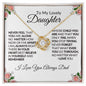 TO MY LOVELY DAUGHTER | Never Stop Trying-Love Knot Necklace-❤️