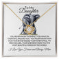 To My Daughter - Love Knot Necklace