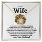 To My Wife I Love U-Love Knot Necklace❤️