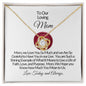 To Our Loving Mom-We Are So Grateful-Love Knot Necklace❤️