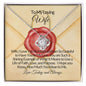 To My Loving Wife-U Are My Joy & My World- Love Knot Necklace