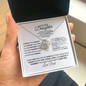To My Daughter-Courage-Love Knot Necklace