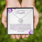 To My Amazing Daughter-Proud Dad-Love Knot Necklace