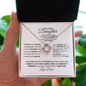 To My Daughter-Courage-Love Knot Necklace