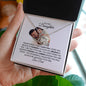 To My Daughter-On Dad Back-Love Knot Necklace