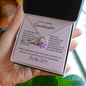 To My Lovely Granddaughter-Dance- Love Knot Necklace