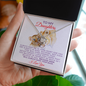 To My Daughter -Beautiful- Love Knot Necklace