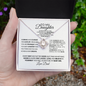To My Daughter-Courage-Love Knot Necklace