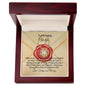 To My Loving Wife-U Are My Joy & My World- Love Knot Necklace