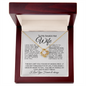 To My SMOKIN' HOT WIFE -Love Knot Necklace