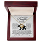 To My Lovely Daughter - Love Knot Necklace