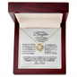 To My Daughter-Courage-Love Knot Necklace