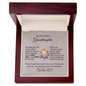 To My Lovely Granddaughter-Dance- Love Knot Necklace