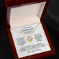 To My Sweet Granddaughter-Dreams-Love Knot Necklace