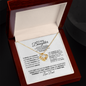 To My Daughter-Courage-Love Knot Necklace