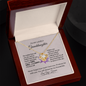 To My Lovely Granddaughter-Dance- Love Knot Necklace