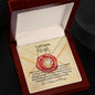 To My Loving Wife-U Are My Joy & My World- Love Knot Necklace