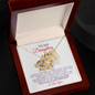 To My Daughter -Beautiful- Love Knot Necklace