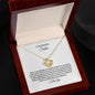 To My Beautiful Sister-No Matter What-Love Knot Necklace π