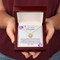 To My Amazing Daughter-Proud Dad-Love Knot Necklace