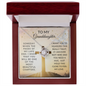 To My Granddaughter-SHINE-Love Knot Necklace