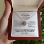 To My Daughter-Courage-Love Knot Necklace