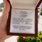 To My Daughter-Courage-Love Knot Necklace