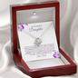 To My Amazing Daughter-Proud Dad-Love Knot Necklace