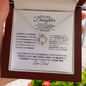 To My Daughter-Courage-Love Knot Necklace