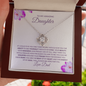 To My Amazing Daughter-Proud Dad-Love Knot Necklace