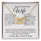 To My Smokin Hot -WIFE-Two Love Heart Necklace
