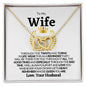 To My Wife | My Queen Interlocking Hearts Necklace❤️