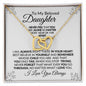 To My Beloved Daughter- Interlocking Hearts