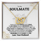 To My Soulmate| Interlocking Hearts Necklace