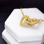 To My Amazing Daughter-Loved-Interlocking Hearts Necklace