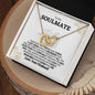 To My Soulmate| Interlocking Hearts Necklace