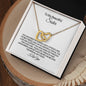 To My Beautiful Sister - My Rock - Interlocking Hearts Necklace💕