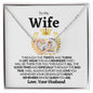 To My Wife | My Queen Interlocking Hearts Necklace❤️