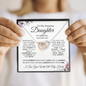 To My Amazing Daughter-Interlocking Hearts Necklace