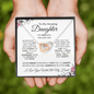 To My Amazing Daughter-Interlocking Hearts Necklace