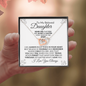 To My Beloved Daughter- Interlocking Hearts