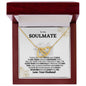 To My Soulmate| Interlocking Hearts Necklace
